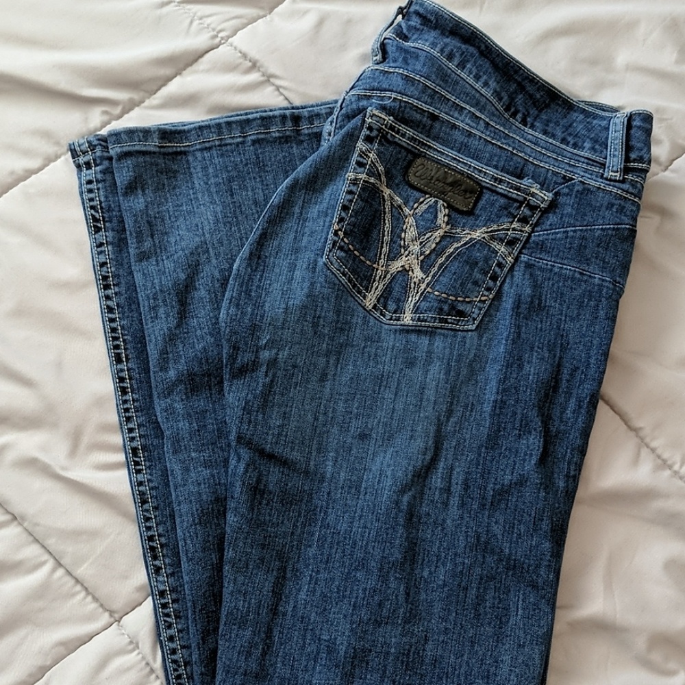 Wrangler jeans. Long!